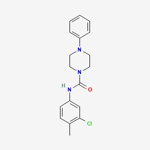 molecular formula C18H20ClN3O B2832544 N-(3-chloro-4-methylphenyl)-4-phenylpiperazine-1-carboxamide CAS No. 853319-20-7