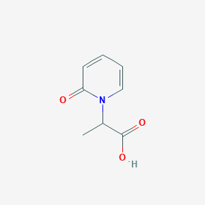 molecular formula C8H9NO3 B2832596 2-(2-Oxopyridin-1(2H)-yl)propanoic acid CAS No. 62031-77-0