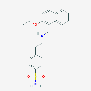 molecular formula C21H24N2O3S B283267 4-(2-{[(2-ethoxy-1-naphthyl)methyl]amino}ethyl)benzenesulfonamide 