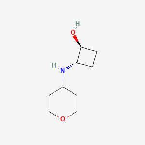molecular formula C9H17NO2 B2832698 trans-2-[(Oxan-4-yl)amino]cyclobutan-1-ol CAS No. 2413365-26-9