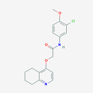 molecular formula C18H19ClN2O3 B2832706 N-(3-chloro-4-methoxyphenyl)-2-(5,6,7,8-tetrahydroquinolin-4-yloxy)acetamide CAS No. 1795357-48-0
