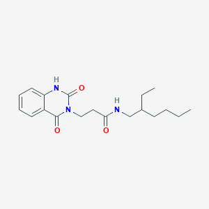 molecular formula C19H27N3O3 B2832716 3-(2,4-DIOXO-1,2,3,4-TETRAHYDROQUINAZOLIN-3-YL)-N-(2-ETHYLHEXYL)PROPANAMIDE CAS No. 896372-48-8
