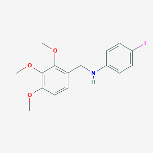 molecular formula C16H18INO3 B283272 N-(4-iodophenyl)-N-(2,3,4-trimethoxybenzyl)amine 