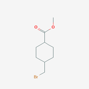 molecular formula C9H15BrO2 B2832832 Methyl 4-(bromomethyl)cyclohexanecarboxylate CAS No. 1331776-42-1