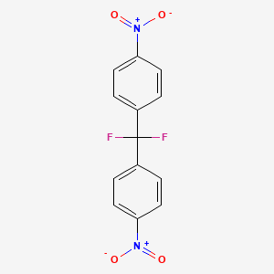 molecular formula C13H8F2N2O4 B2832933 1-[Difluoro(4-nitrophenyl)methyl]-4-nitrobenzene CAS No. 339-24-2