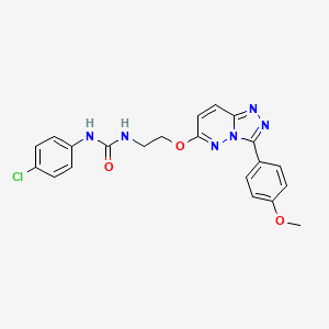 1-(4-Chlorophenyl)-3-(2-((3-(4-methoxyphenyl)-[1,2,4]triazolo[4,3-b]pyridazin-6-yl)oxy)ethyl)urea