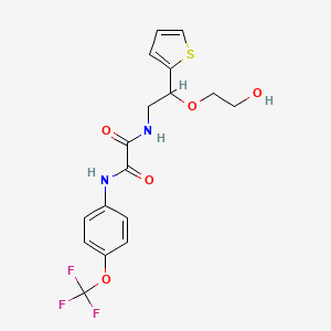 N1-(2-(2-hydroxyethoxy)-2-(thiophen-2-yl)ethyl)-N2-(4-(trifluoromethoxy)phenyl)oxalamide