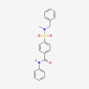 4-[benzyl(methyl)sulfamoyl]-N-phenylbenzamide