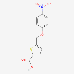 molecular formula C12H9NO5S B2832982 5-[(4-Nitrophenoxy)methyl]thiophene-2-carboxylic acid CAS No. 934155-61-0