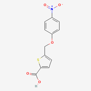 5-[(4-Nitrophenoxy)methyl]thiophene-2-carboxylic acid