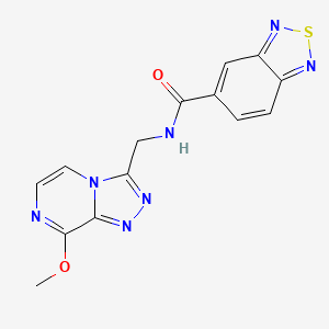 N-((8-methoxy-[1,2,4]triazolo[4,3-a]pyrazin-3-yl)methyl)benzo[c][1,2,5]thiadiazole-5-carboxamide
