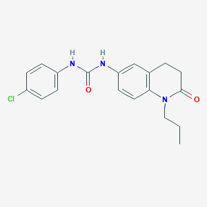 1-(4-Chlorophenyl)-3-(2-oxo-1-propyl-1,2,3,4-tetrahydroquinolin-6-yl)urea