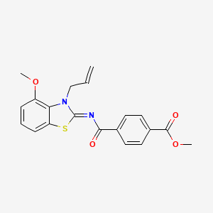 (Z)-methyl 4-((3-allyl-4-methoxybenzo[d]thiazol-2(3H)-ylidene)carbamoyl)benzoate