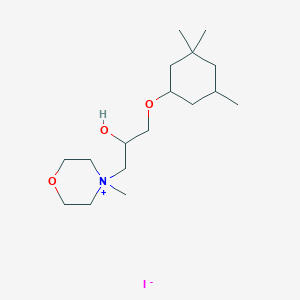 4-(2-Hydroxy-3-((3,3,5-trimethylcyclohexyl)oxy)propyl)-4-methylmorpholin-4-ium iodide