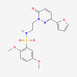 N-(2-(3-(furan-2-yl)-6-oxopyridazin-1(6H)-yl)ethyl)-2,5-dimethoxybenzenesulfonamide