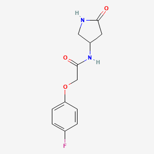 2-(4-fluorophenoxy)-N-(5-oxopyrrolidin-3-yl)acetamide