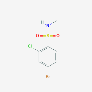 4-bromo-2-chloro-N-methylbenzene-1-sulfonamide
