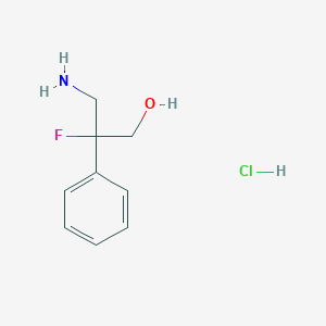 3-Amino-2-fluoro-2-phenylpropan-1-ol hydrochloride