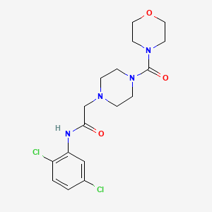 N-(2,5-dichlorophenyl)-2-[4-(morpholine-4-carbonyl)piperazin-1-yl]acetamide