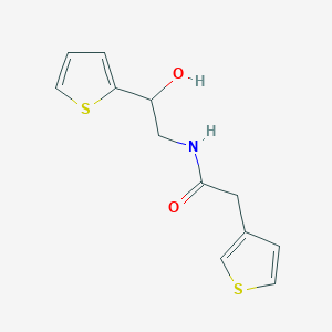 N-(2-hydroxy-2-(thiophen-2-yl)ethyl)-2-(thiophen-3-yl)acetamide