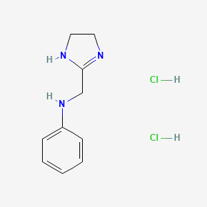N-[(4,5-dihydro-1H-imidazol-2-yl)methyl]aniline dihydrochloride