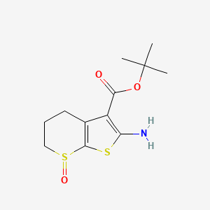 Tert-butyl 2-amino-7-oxo-5,6-dihydro-4H-thieno[2,3-b]thiopyran-3-carboxylate