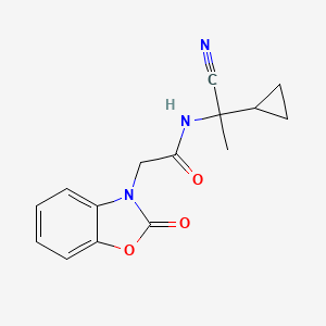 N-(1-cyano-1-cyclopropylethyl)-2-(2-oxo-2,3-dihydro-1,3-benzoxazol-3-yl)acetamide