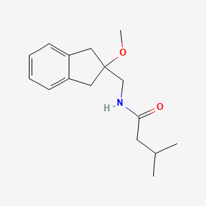 N-((2-methoxy-2,3-dihydro-1H-inden-2-yl)methyl)-3-methylbutanamide