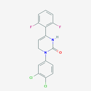 3-(3,4-Dichlorophenyl)-6-(2,6-difluorophenyl)-1,4-dihydropyrimidin-2-one