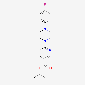 Propan-2-yl 6-[4-(4-fluorophenyl)piperazin-1-yl]pyridine-3-carboxylate