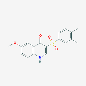 3-((3,4-dimethylphenyl)sulfonyl)-6-methoxyquinolin-4(1H)-one