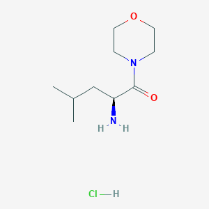(2S)-2-amino-4-methyl-1-(morpholin-4-yl)pentan-1-one hydrochloride