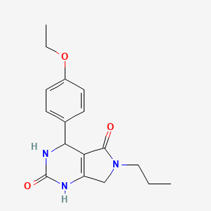 4-(4-ethoxyphenyl)-6-propyl-3,4,6,7-tetrahydro-1H-pyrrolo[3,4-d]pyrimidine-2,5-dione