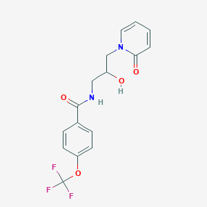 N-(2-hydroxy-3-(2-oxopyridin-1(2H)-yl)propyl)-4-(trifluoromethoxy)benzamide