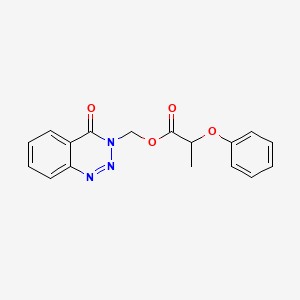 (4-oxobenzo[d][1,2,3]triazin-3(4H)-yl)methyl 2-phenoxypropanoate