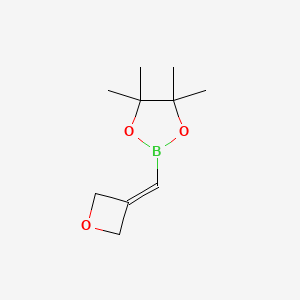 4,4,5,5-Tetramethyl-2-(oxetan-3-ylidenemethyl)-1,3,2-dioxaborolane