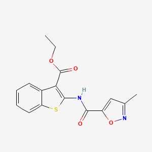 Ethyl 2-(3-methylisoxazole-5-carboxamido)benzo[b]thiophene-3-carboxylate