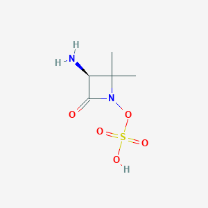 2-Azetidinone, 3-amino-4,4-dimethyl-1-(sulfooxy)-, (3S)-