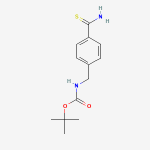 Tert-butyl N-[(4-carbamothioylphenyl)methyl]carbamate
