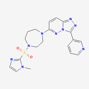 6-[4-(1-Methylimidazol-2-yl)sulfonyl-1,4-diazepan-1-yl]-3-pyridin-3-yl-[1,2,4]triazolo[4,3-b]pyridazine