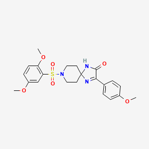 8-((2,5-Dimethoxyphenyl)sulfonyl)-3-(4-methoxyphenyl)-1,4,8-triazaspiro[4.5]dec-3-en-2-one