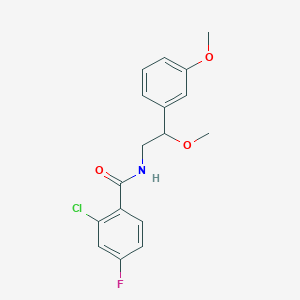 2-chloro-4-fluoro-N-(2-methoxy-2-(3-methoxyphenyl)ethyl)benzamide