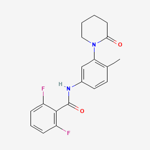 2,6-difluoro-N-(4-methyl-3-(2-oxopiperidin-1-yl)phenyl)benzamide