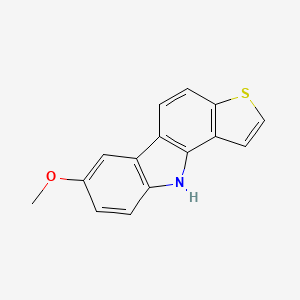 molecular formula C15H11NOS B2833146 7-Methoxy-10H-thieno[3,2-a]carbazole CAS No. 175660-55-6