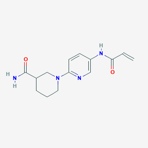 1-[5-(Prop-2-enoylamino)pyridin-2-yl]piperidine-3-carboxamide