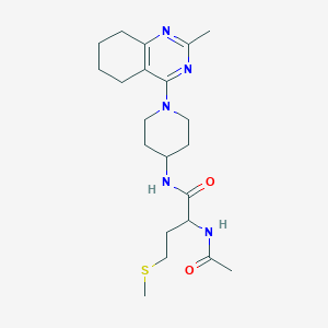 2-acetamido-N-(1-(2-methyl-5,6,7,8-tetrahydroquinazolin-4-yl)piperidin-4-yl)-4-(methylthio)butanamide