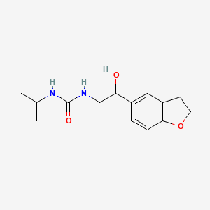 molecular formula C14H20N2O3 B2833172 1-(2-(2,3-Dihydrobenzofuran-5-yl)-2-hydroxyethyl)-3-isopropylurea CAS No. 1421513-84-9