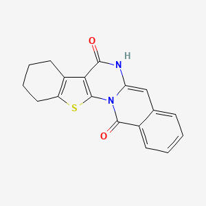 8,9,10,11-tetrahydro-6H-benzo[4',5']thieno[3',2':5,6]pyrimido[1,2-b]isoquinoline-7,14-dione