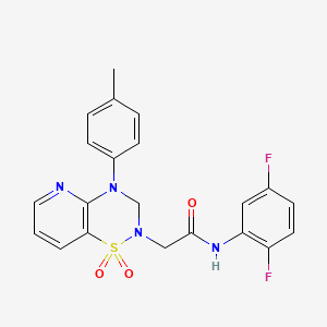N-(2,5-difluorophenyl)-2-(1,1-dioxido-4-(p-tolyl)-3,4-dihydro-2H-pyrido[2,3-e][1,2,4]thiadiazin-2-yl)acetamide
