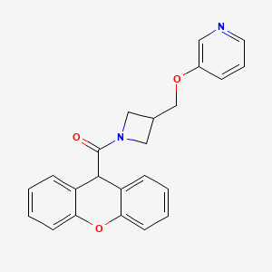 B2833204 [3-(Pyridin-3-yloxymethyl)azetidin-1-yl]-(9H-xanthen-9-yl)methanone CAS No. 2379998-12-4